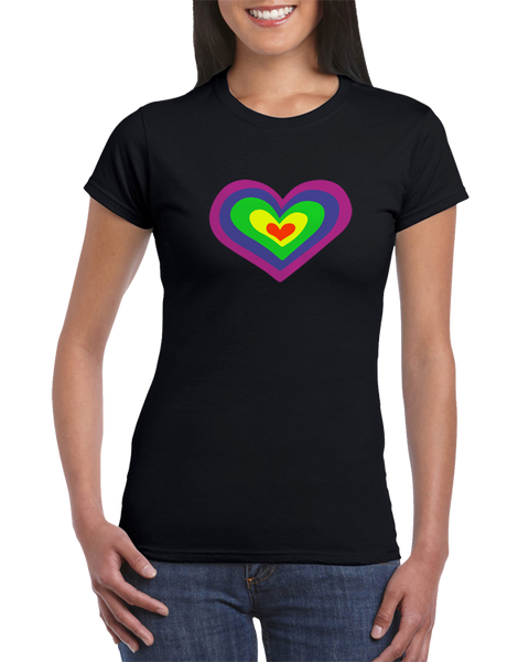 PSYCHEDELIC HEART Womens Tee