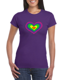PSYCHEDELIC HEART Womens Tee